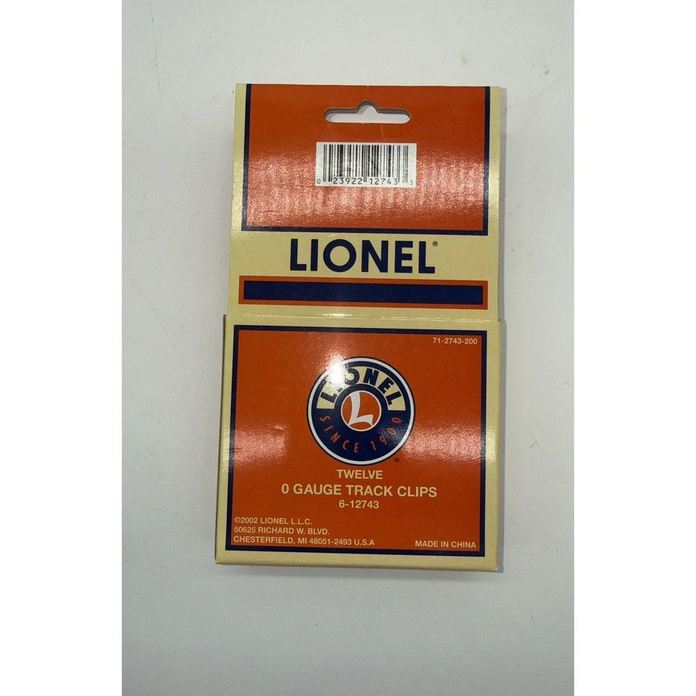 Lionel 0 Gauge 12 Track Clips Tin Plate 6-12743 Train Railroad NEW